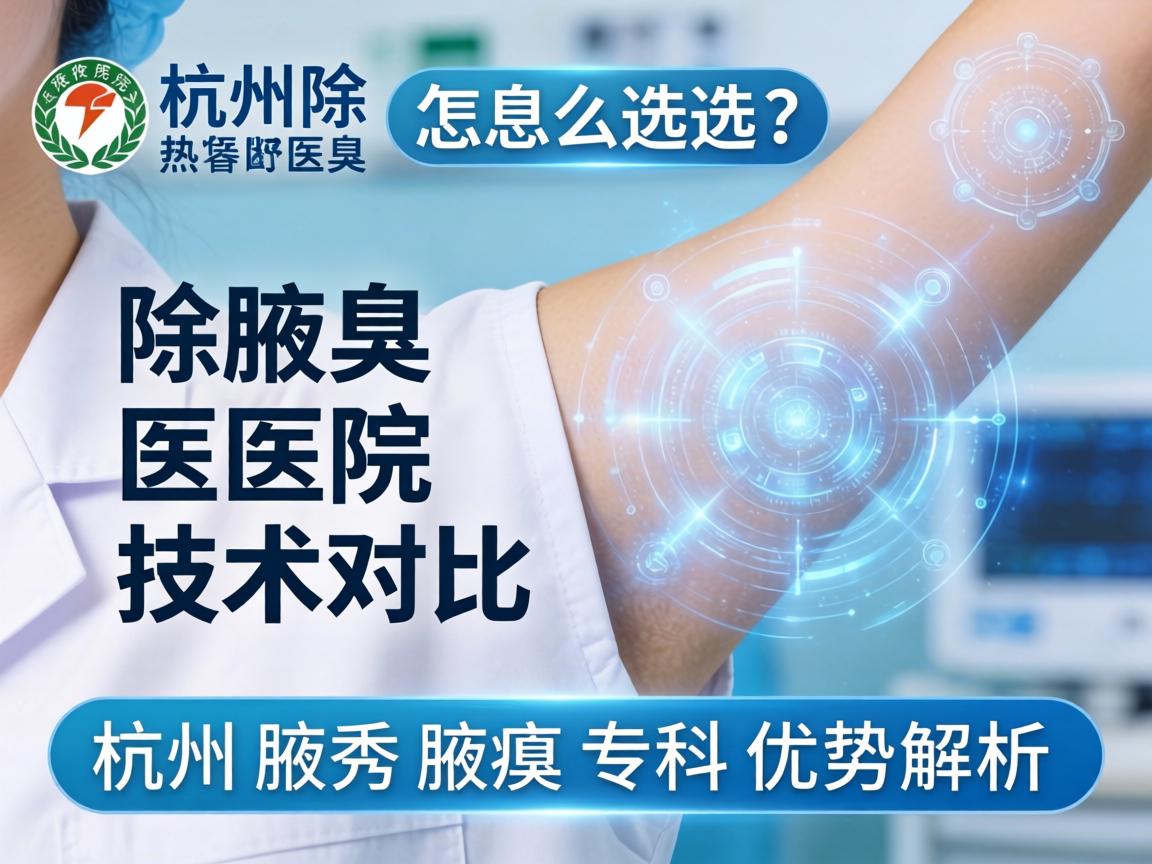 杭州除腋臭医院怎么选？除腋臭医院技术对比，杭州腋秀腋臭专科优势解析