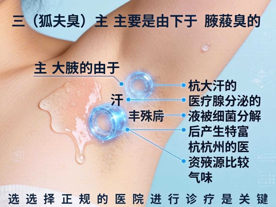 狐臭（腋臭）主要是由于腋下大汗腺分泌的汗液被细菌分解后产生特殊气味。杭州的医疗资源比较丰富，选择正规的医院进行诊疗是关键