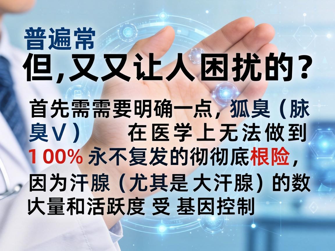 这是一个非常普遍但又让人困扰的问题。首先需要明确一点，狐臭（腋臭）在医学上无法做到100%永不复发的彻底根除，因为汗腺（尤其是大汗腺）的数量和活跃度受基因控制