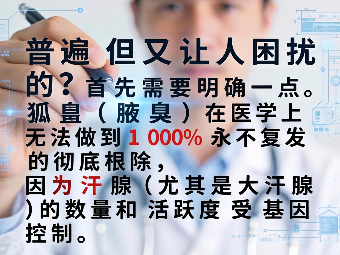 这是一个非常普遍但又让人困扰的问题。首先需要明确一点，狐臭（腋臭）在医学上无法做到100%永不复发的彻底根除，因为汗腺（尤其是大汗腺）的数量和活跃度受基因控制