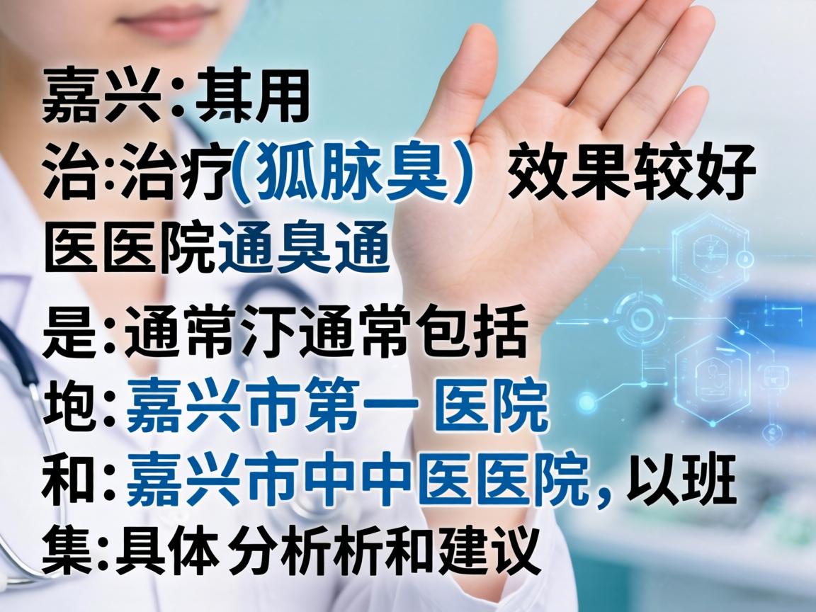在嘉兴，治疗狐臭（腋臭）效果较好的医院通常包括嘉兴市第一医院和嘉兴市中医医院。以下是具体分析和建议