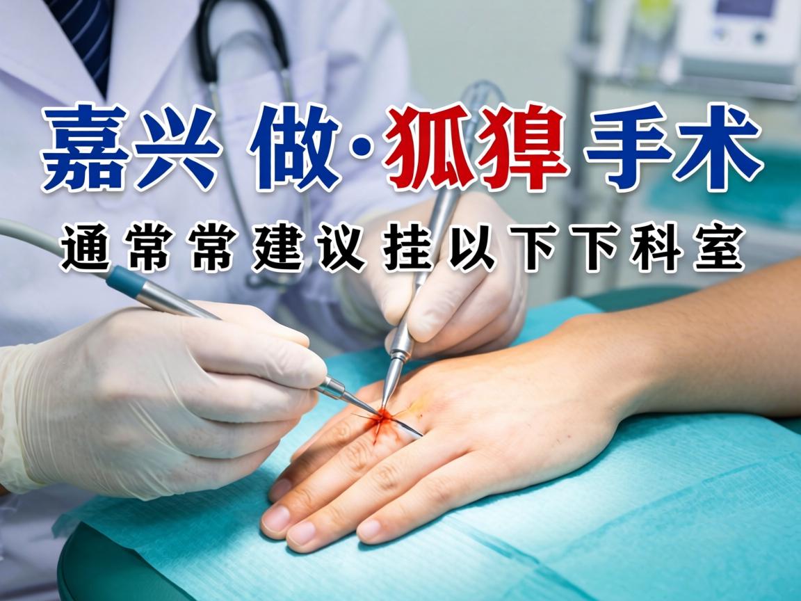 在嘉兴做狐臭手术，通常建议挂以下科室