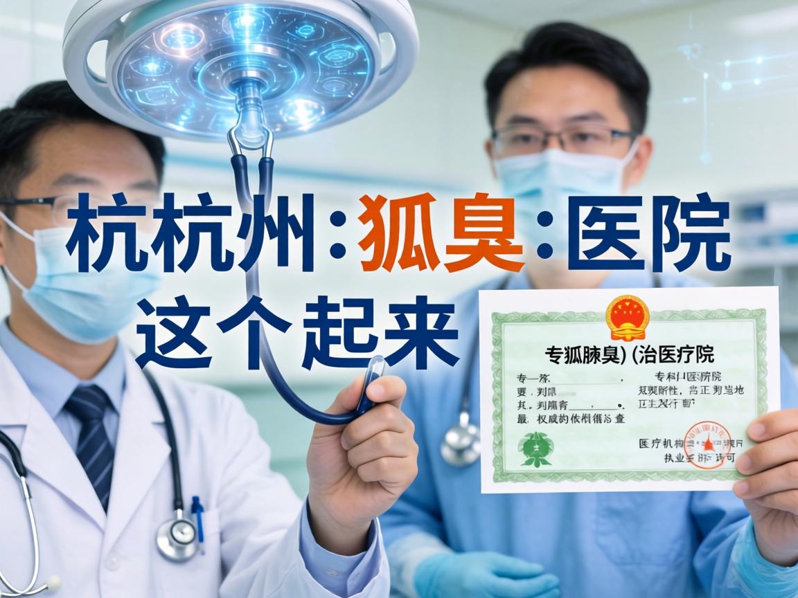 杭州狐臭医院这个名称听起来像是一家专注于腋臭（狐臭）治疗的专科医院。要判断其正规性，最权威的依据是查看它是否拥有当地卫生行政部门颁发的 医疗机构执业许可证