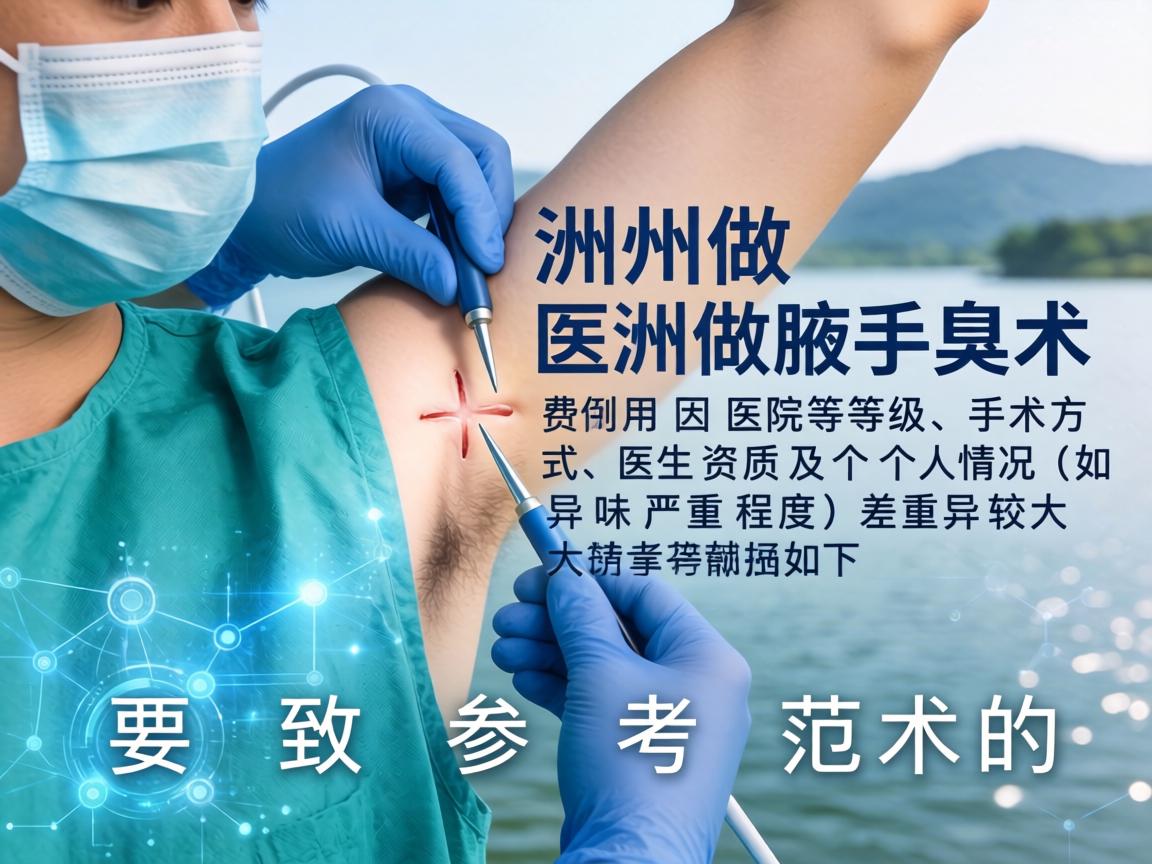 在湖州做腋臭手术的费用因医院等级、手术方式、医生资质及个人情况（如异味严重程度）差异较大，大致参考范围如下