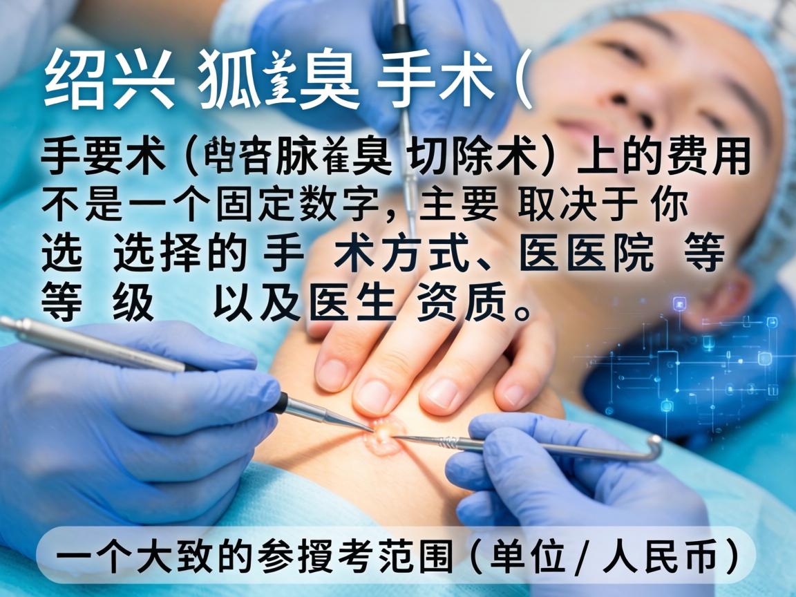 在绍兴，狐臭手术（腋臭切除术）的费用不是一个固定数字，主要取决于你选择的手术方式、医院等级以及医生资质。以下是一个大致的参考范围（单位，人民币）