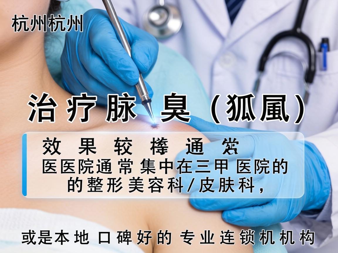 在杭州，治疗腋臭（狐臭）效果较好的医院通常集中在三甲医院的整形美容科/皮肤科，或是本地口碑好的专业连锁机构