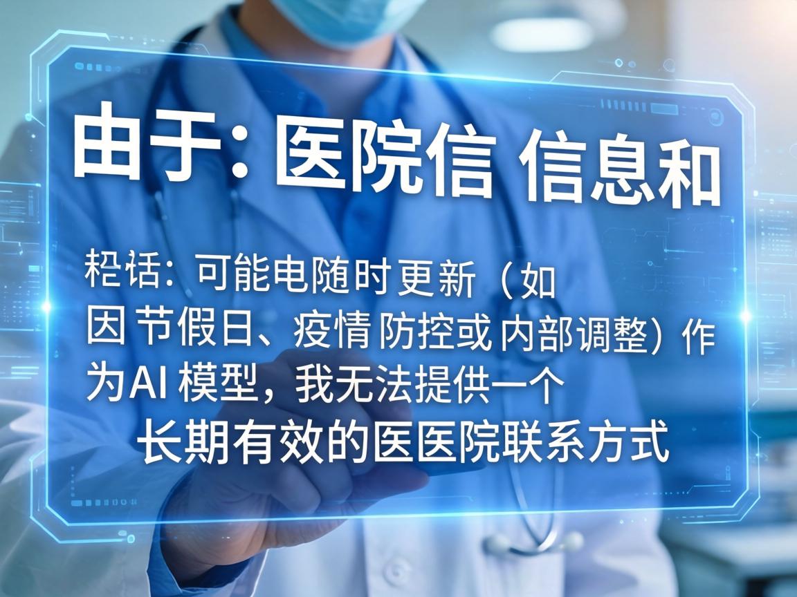 由于医院信息和电话号码可能随时更新（如因节假日、疫情防控或内部调整）作为AI模型，我无法提供一个长期有效的医院联系方式