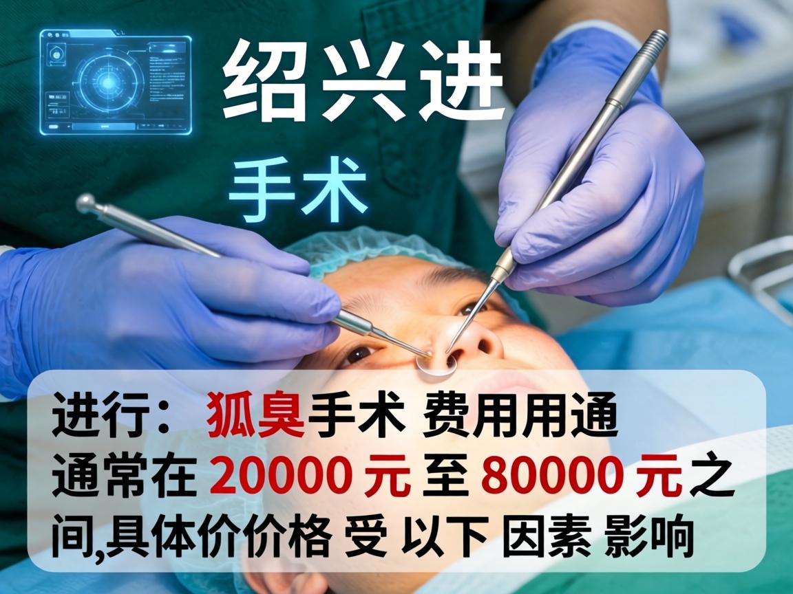 在绍兴进行狐臭手术的费用通常在 2000元至8000元 之间，具体价格受以下因素影响