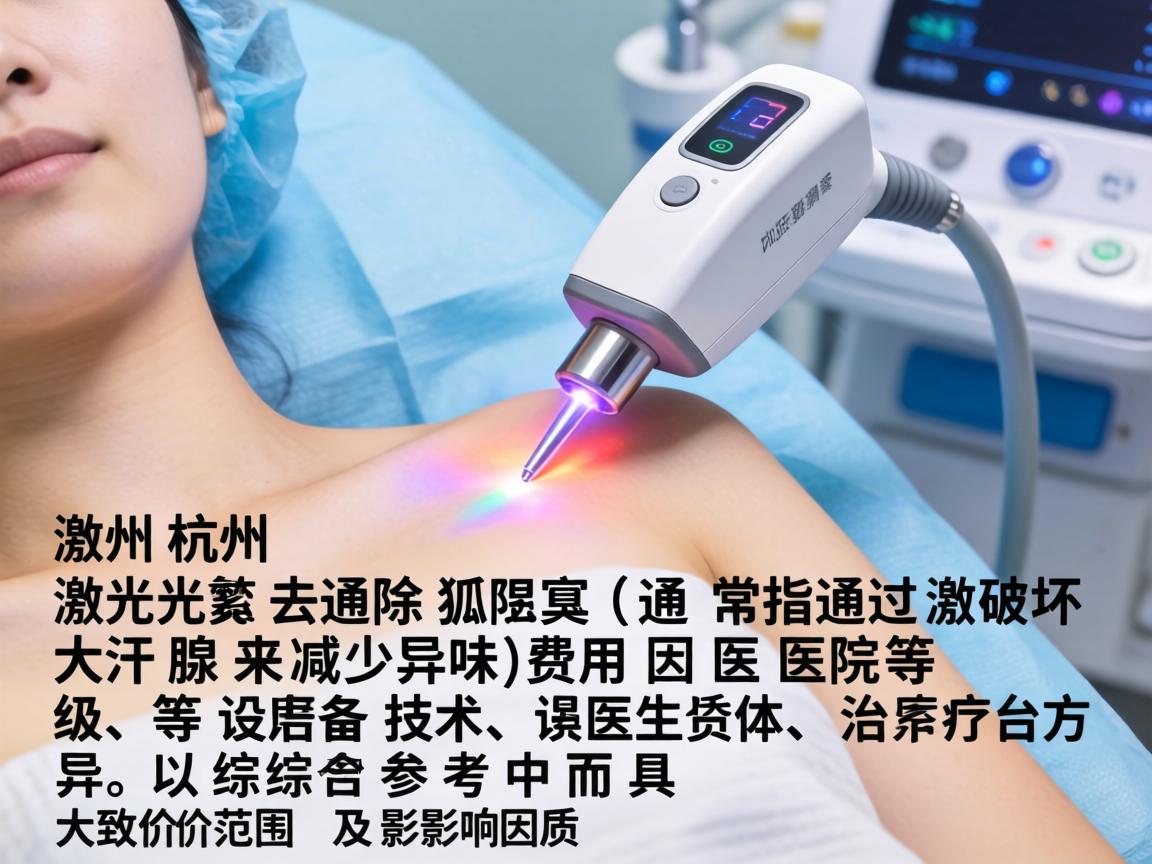 在杭州，激光去除狐臭（通常指通过激光破坏大汗腺来减少异味）的费用因医院等级、设备技术、医生资质及具体治疗方案而异。以下是综合参考的大致价格范围及影响因素