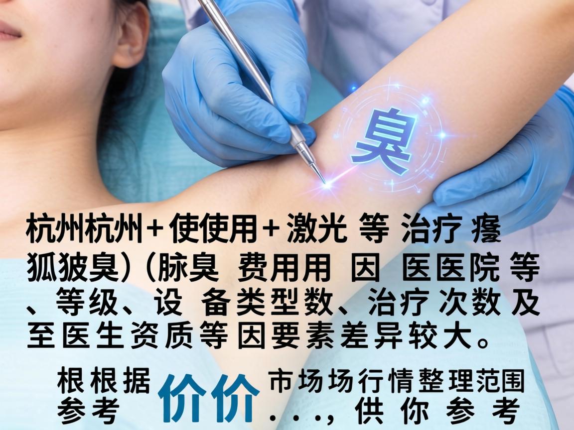 在杭州，使用激光治疗狐臭（腋臭）的费用因医院等级、设备类型、治疗次数及医生资质等因素差异较大。以下是根据市场行情整理的参考价格范围，供你参考