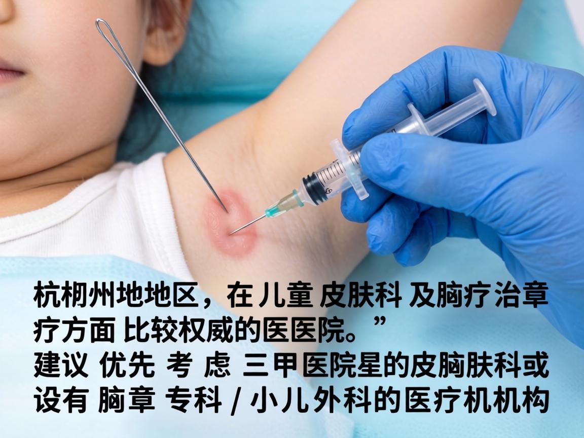 针对儿童狐臭问题，杭州地区在儿童皮肤科及腋臭治疗方面比较权威的医院，建议优先考虑三甲医院的皮肤科或设有腋臭专科/小儿外科的医疗机构