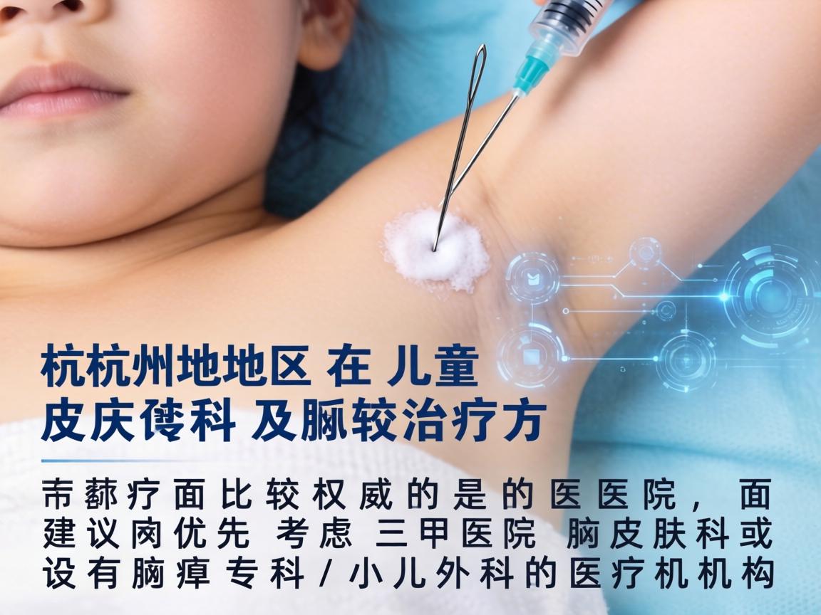 针对儿童狐臭问题，杭州地区在儿童皮肤科及腋臭治疗方面比较权威的医院，建议优先考虑三甲医院的皮肤科或设有腋臭专科/小儿外科的医疗机构