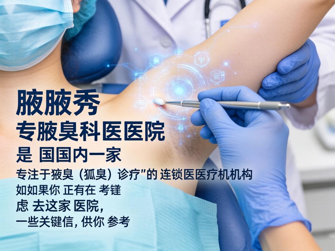 腋秀腋臭专科医院是国内一家专注于腋臭（狐臭）诊疗的连锁医疗机构。如果你正在考虑去这家医院，以下是一些关键信息供你参考