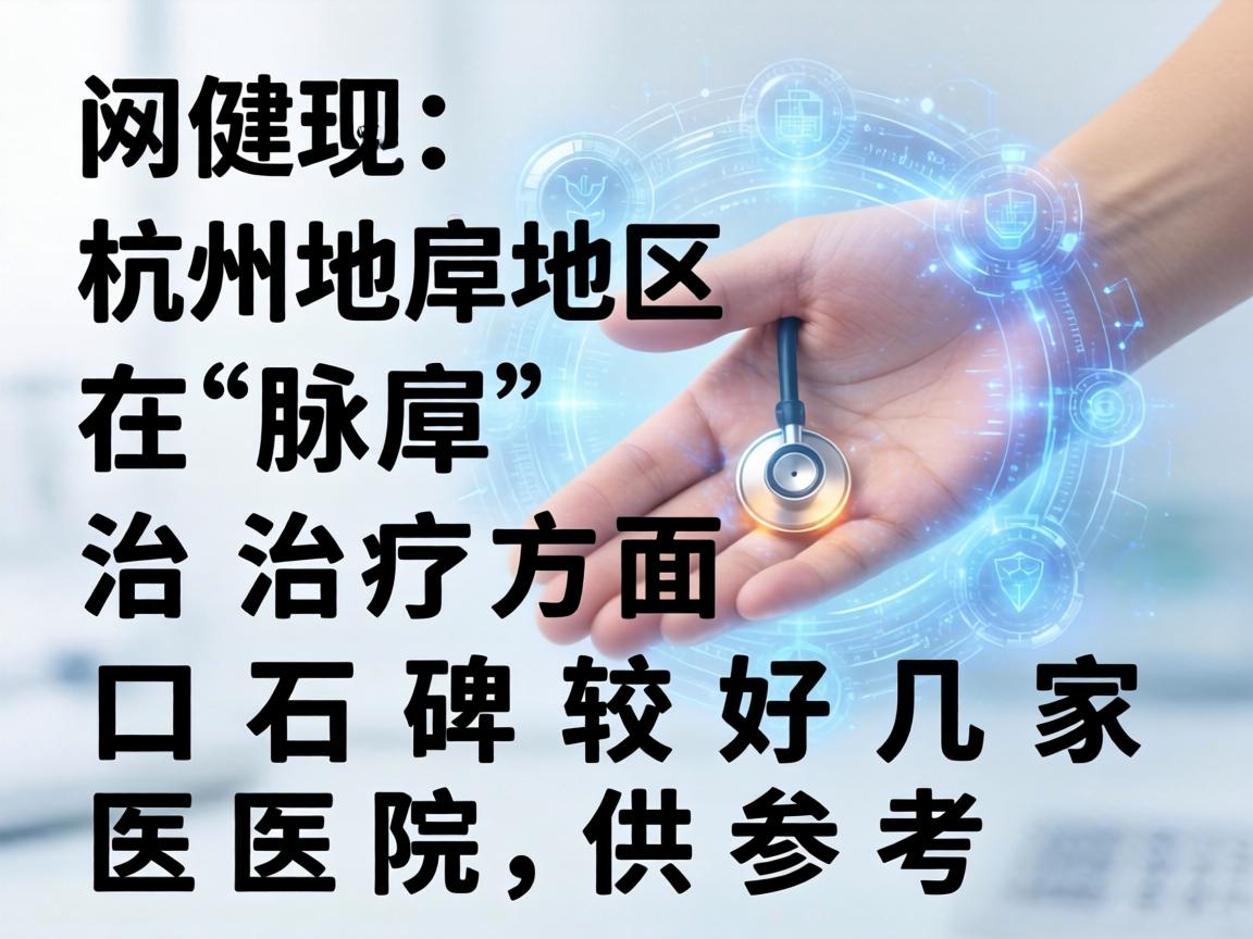 以下是杭州地区在腋臭治疗方面口碑较好的几家医院，供参考