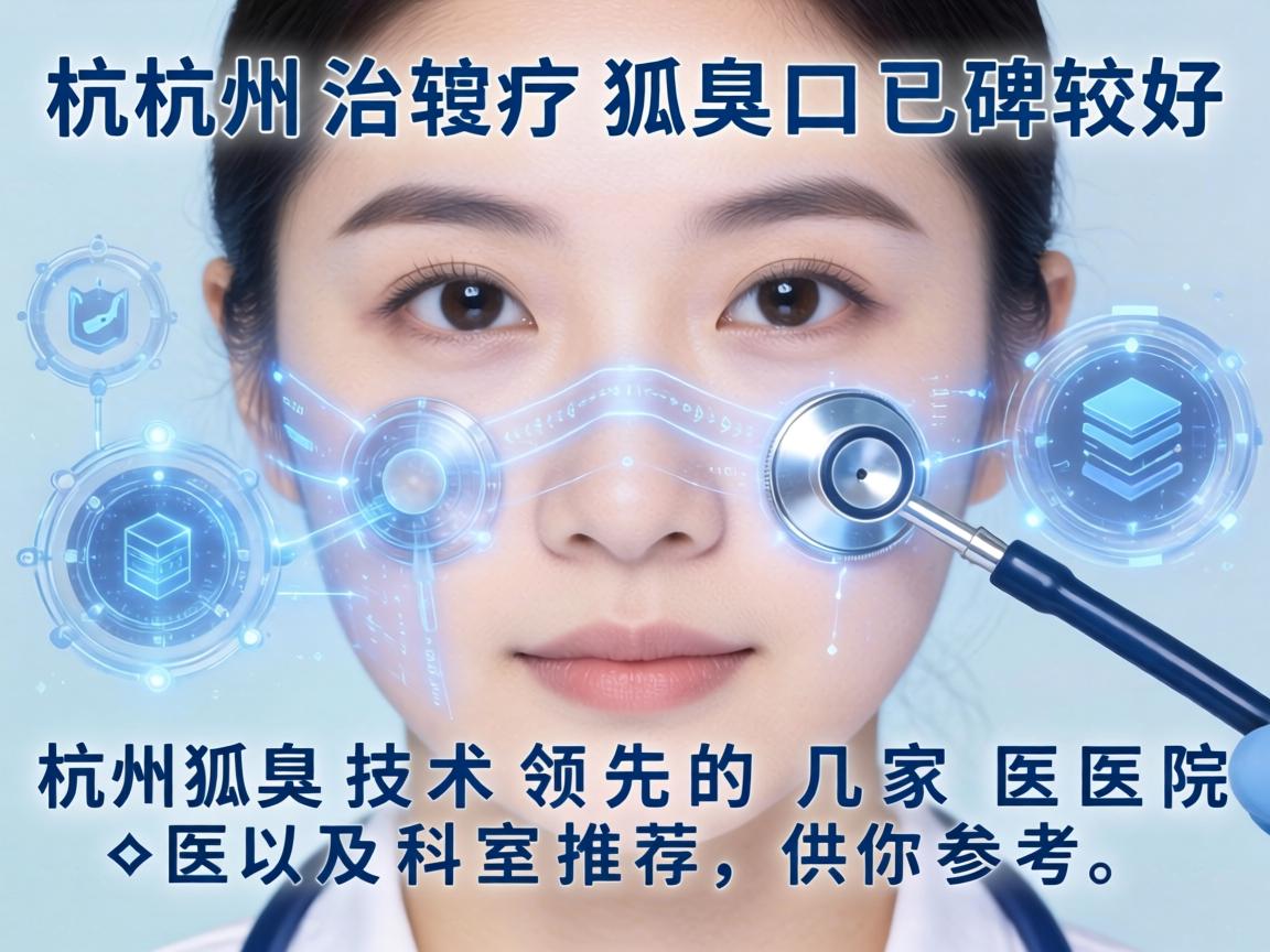 以下是杭州治疗狐臭口碑较好、技术领先的几家医院及科室推荐，供你参考