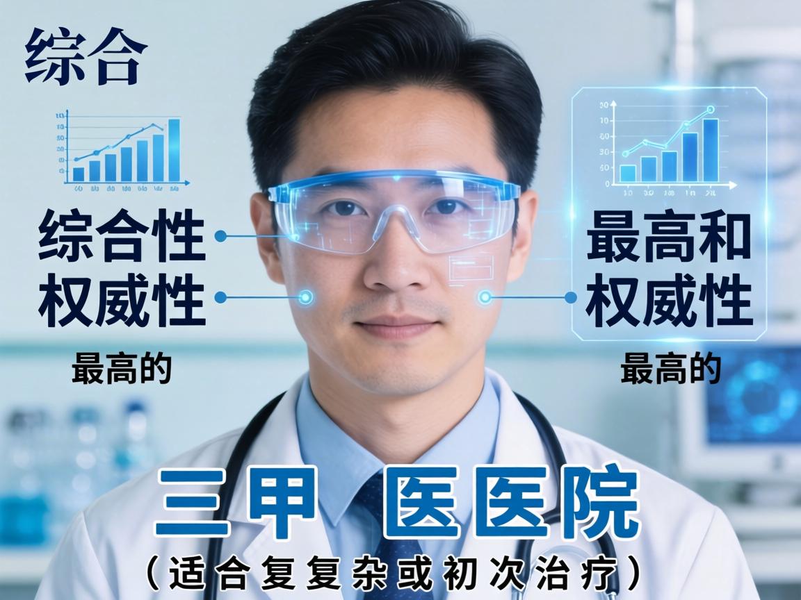 综合性和权威性最高的三甲医院（适合复杂或初次治疗）