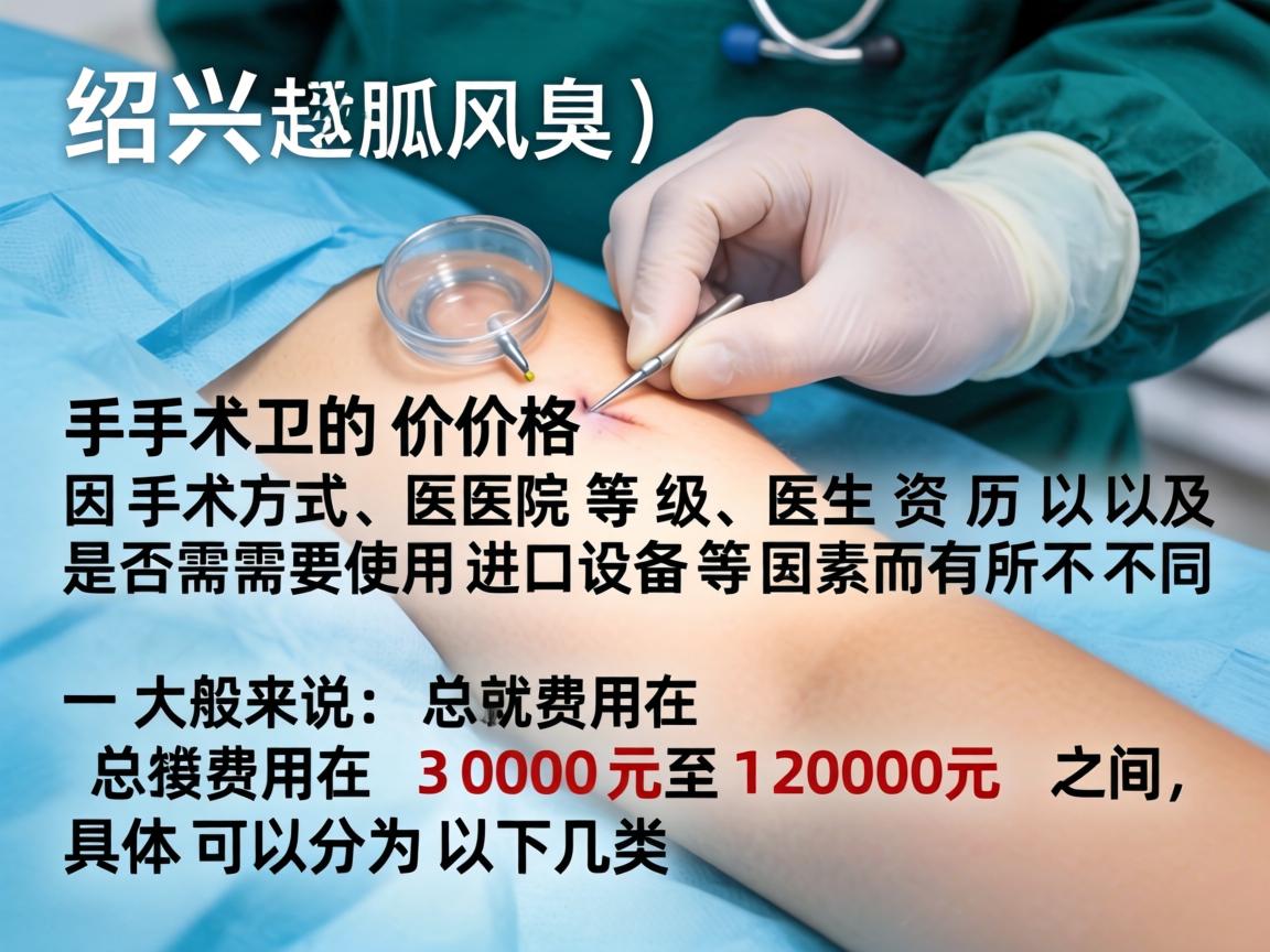 在绍兴，腋臭（狐臭）手术的价格因手术方式、医院等级、医生资历以及是否需要使用进口设备等因素而有所不同。一般来说，总费用在 3000元至12000元 之间，具体可以分为以下几类