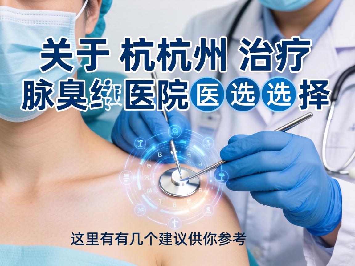 关于杭州治疗腋臭的医院选择，这里有几个建议供你参考