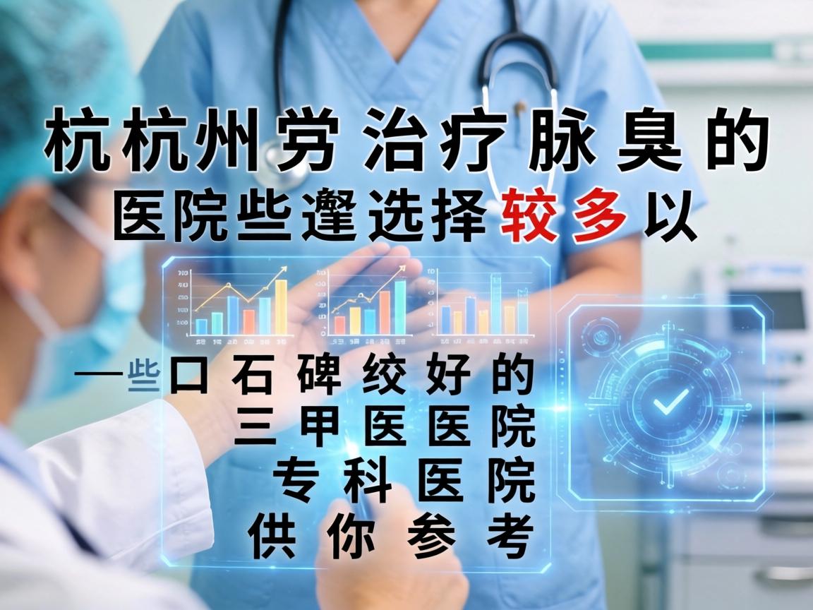 杭州治疗腋臭的医院选择较多，以下是一些口碑较好的三甲医院和专科医院，供你参考