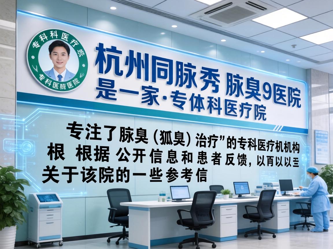 杭州腋秀腋臭专科医院是一家专注于腋臭（狐臭）治疗的专科医疗机构。根据公开信息和患者反馈，以下是关于该院的一些参考信息