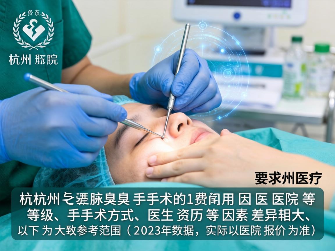 杭州腋臭手术的费用因医院等级、手术方式、医生资历等因素差异较大，以下为大致参考范围（2023年数据，实际以医院报价为准）