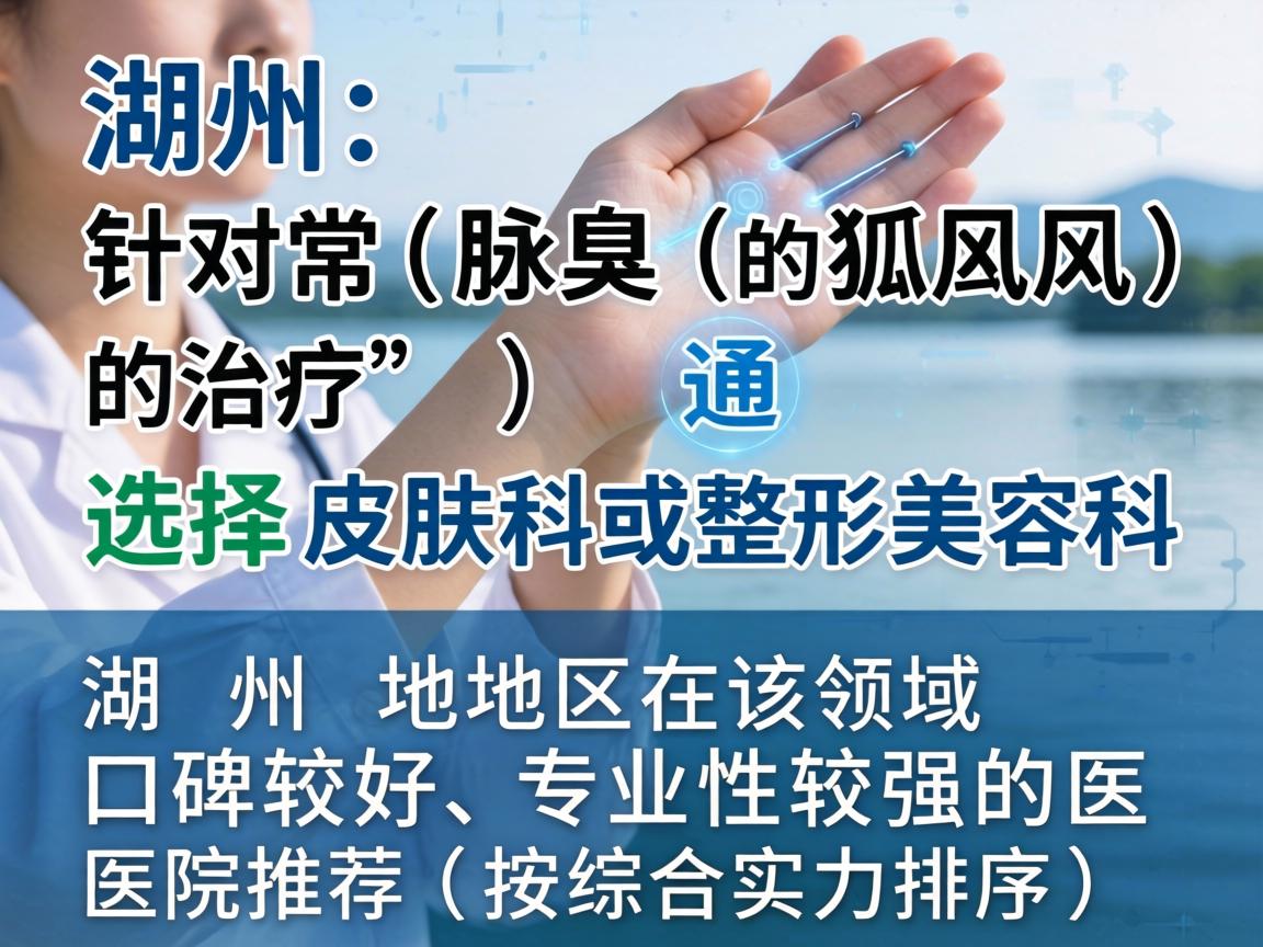 在湖州，针对腋臭（狐臭）的治疗，通常选择皮肤科或整形美容科。以下是湖州地区在该领域口碑较好、专业性较强的医院推荐（按综合实力排序）