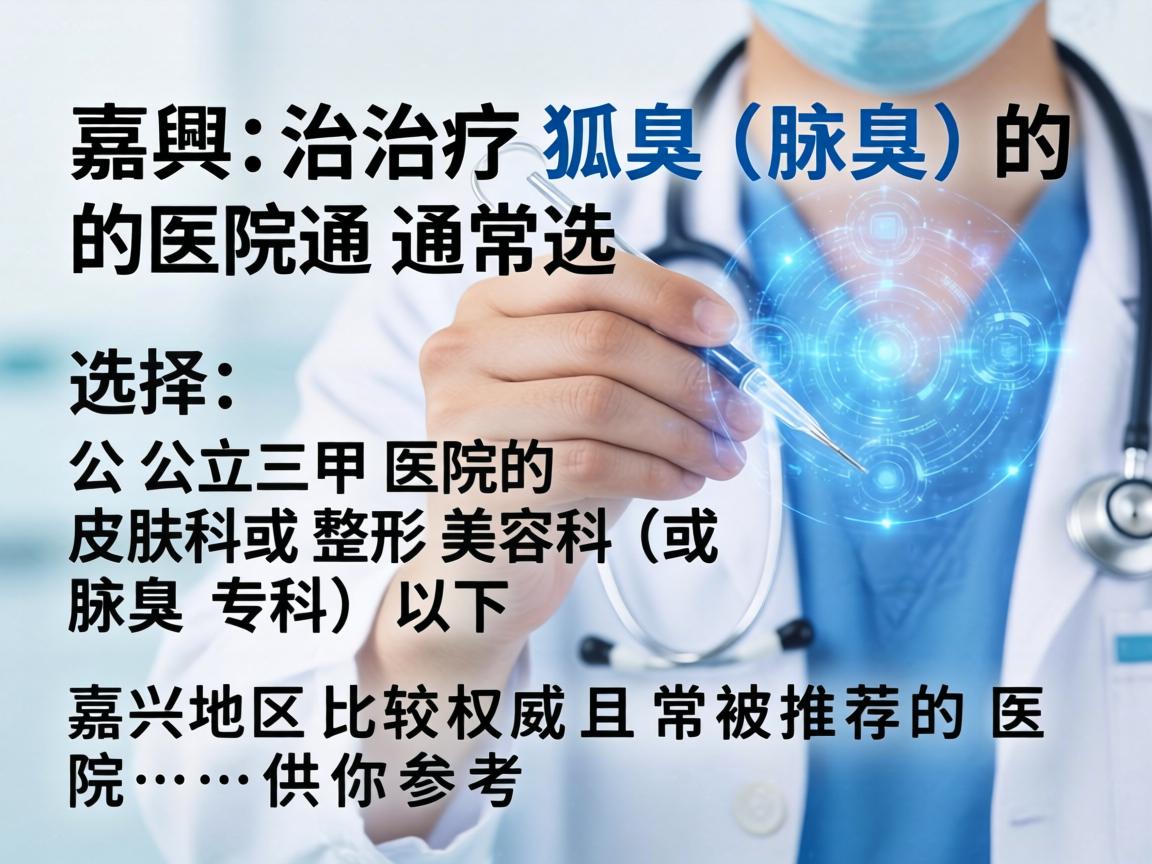 在嘉兴，治疗狐臭（腋臭）的医院通常选择公立三甲医院的皮肤科或整形美容科（或腋臭专科）以下是嘉兴地区比较权威且常被推荐的医院，供你参考