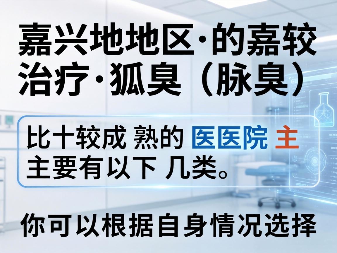 嘉兴地区治疗狐臭（腋臭）比较成熟的医院主要有以下几类，你可以根据自身情况选择