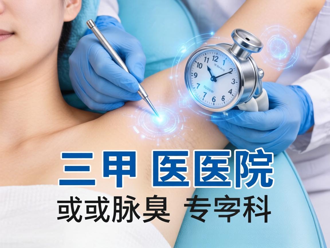 三甲医院的皮肤科或腋臭专科