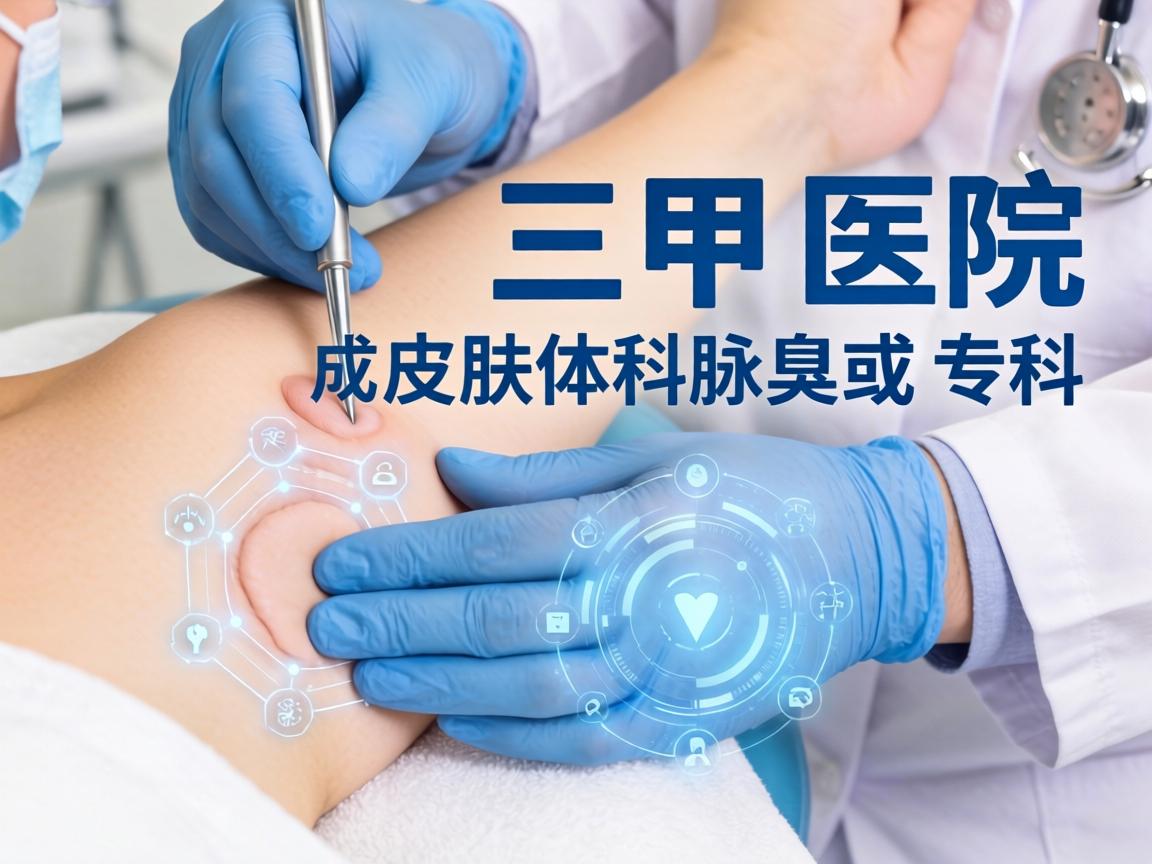 三甲医院的皮肤科或腋臭专科