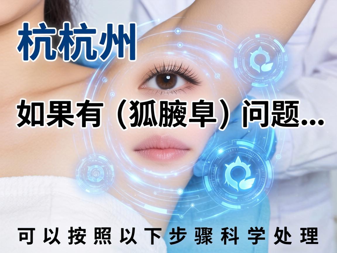 在杭州如果有狐臭（腋臭）问题，可以按照以下步骤科学处理