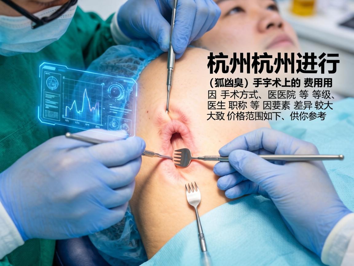 在杭州进行腋臭（狐臭）手术的费用因手术方式、医院等级、医生职称等因素差异较大。大致价格范围如下，供你参考