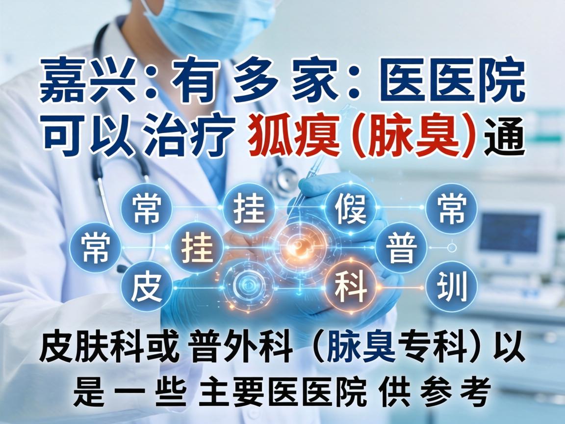 嘉兴有多家医院可以治疗狐臭（腋臭）通常挂皮肤科或普外科（腋臭专科）以下是一些主要医院供参考
