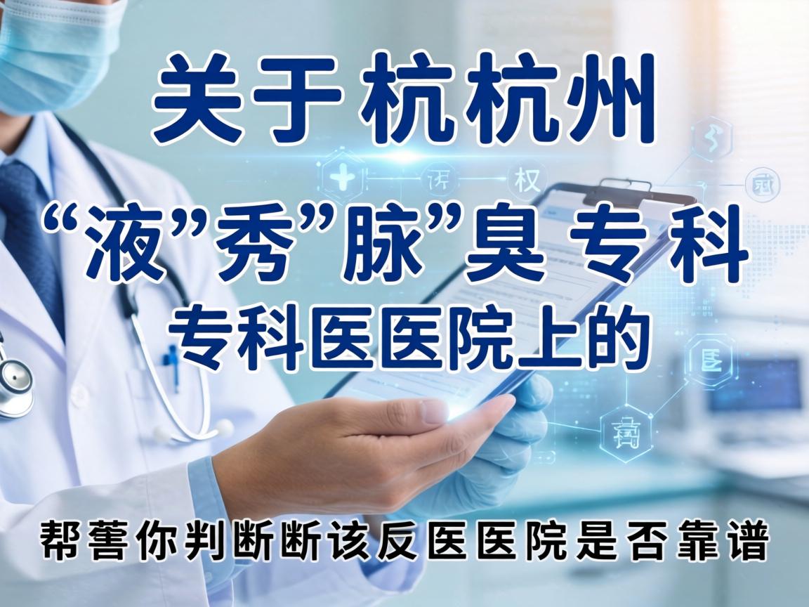 关于杭州液秀腋臭专科医院的具体情况，我无法提供实时的医疗评价或权威资质信息。不过，我可以为你提供一些通用的评估方法和建议，帮助你判断该医院是否靠谱