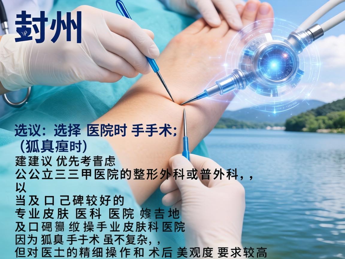 在湖州，针对狐臭（腋臭）手术，选择医院时建议优先考虑公立三甲医院的整形外科或普外科，以及当地口碑较好的专业皮肤科医院。因为狐臭手术虽不复杂，但对医生的精细操作和术后美观度要求较高