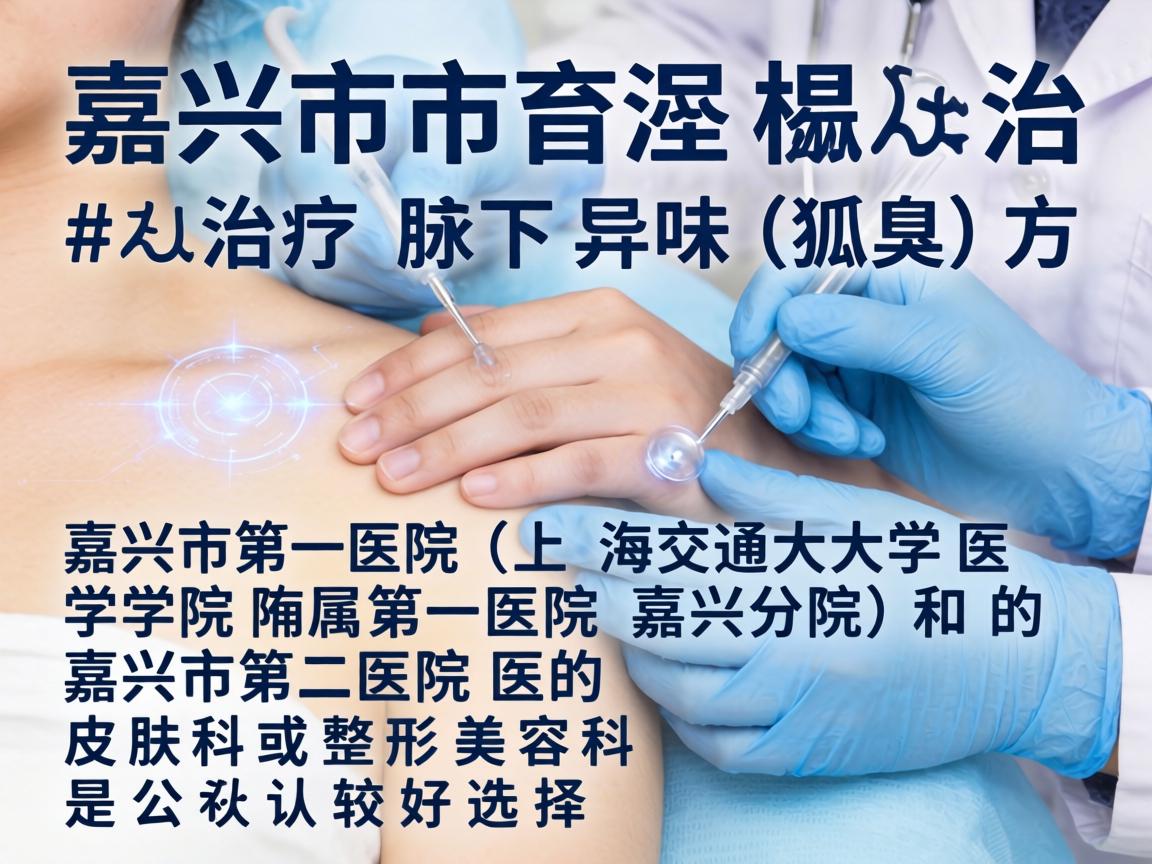 在嘉兴市，治疗腋下异味（狐臭）方面，嘉兴市第一医院（上海交通大学医学院附属第一医院嘉兴分院）和 嘉兴市第二医院 的皮肤科或整形美容科是公认较好的选择