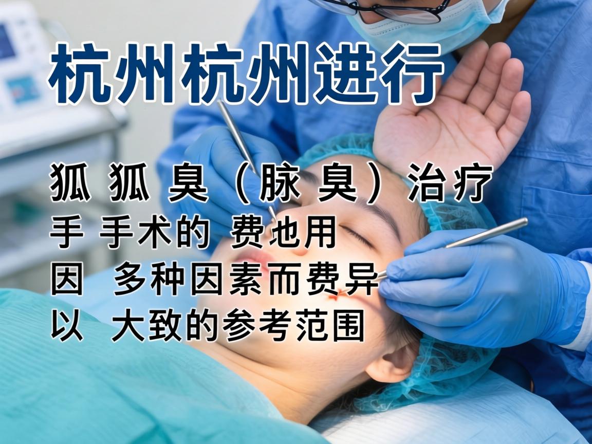 在杭州进行狐臭（腋臭）治疗手术的费用因多种因素而异，以下是大致的参考范围
