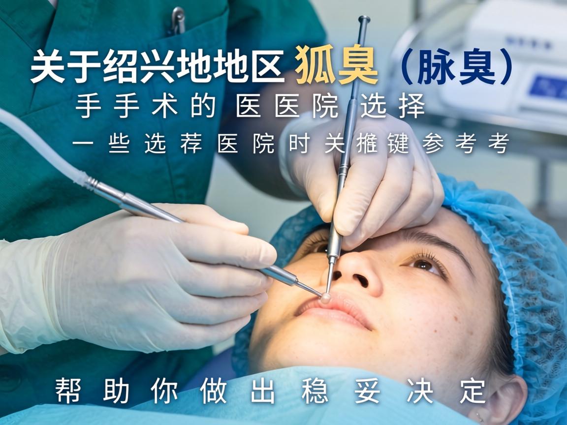 关于绍兴地区狐臭（腋臭）手术的医院选择，我无法提供具体的推荐，但可以为你梳理一些选择医院时的关键参考因素，帮助你做出更稳妥的决定