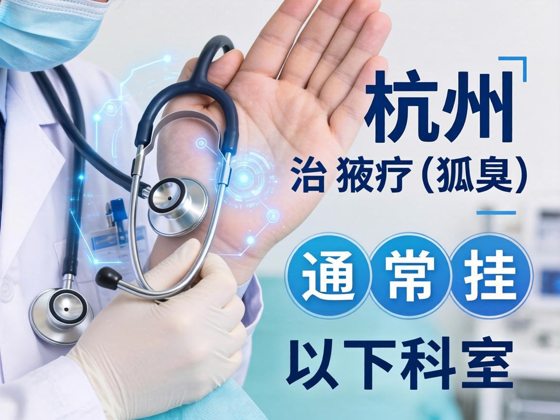 在杭州，治疗狐臭（腋臭）通常建议挂以下科室