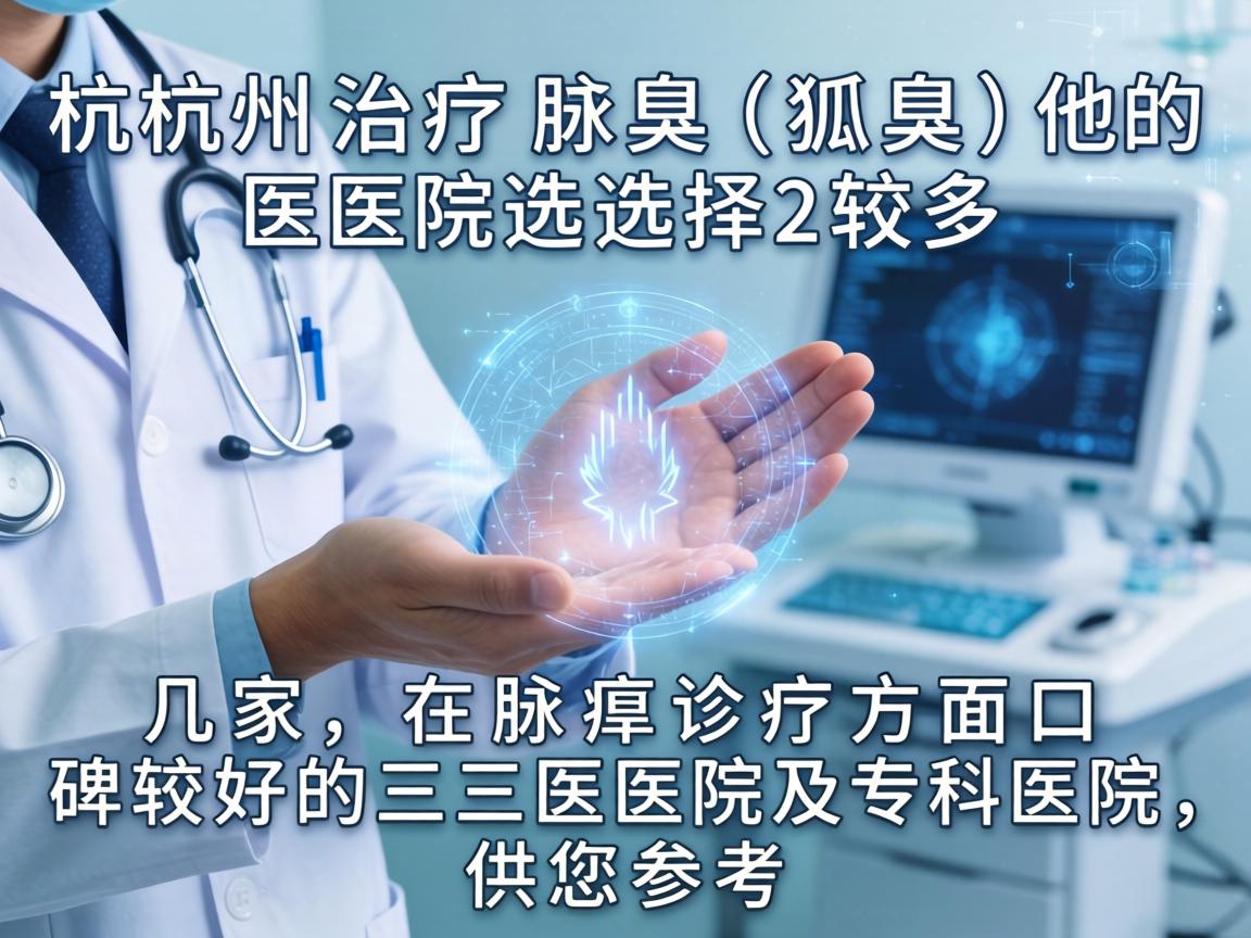 杭州治疗腋臭（狐臭）的医院选择较多，以下是几家在腋臭诊疗方面口碑较好的三甲医院及专科医院，供您参考