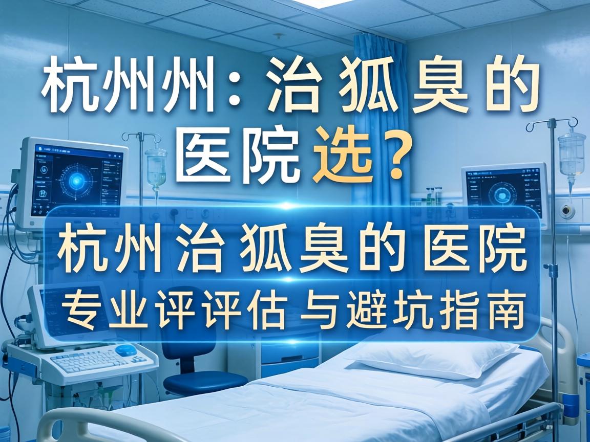 杭州治狐臭的医院怎么选？杭州治狐臭的医院专业评估与避坑指南