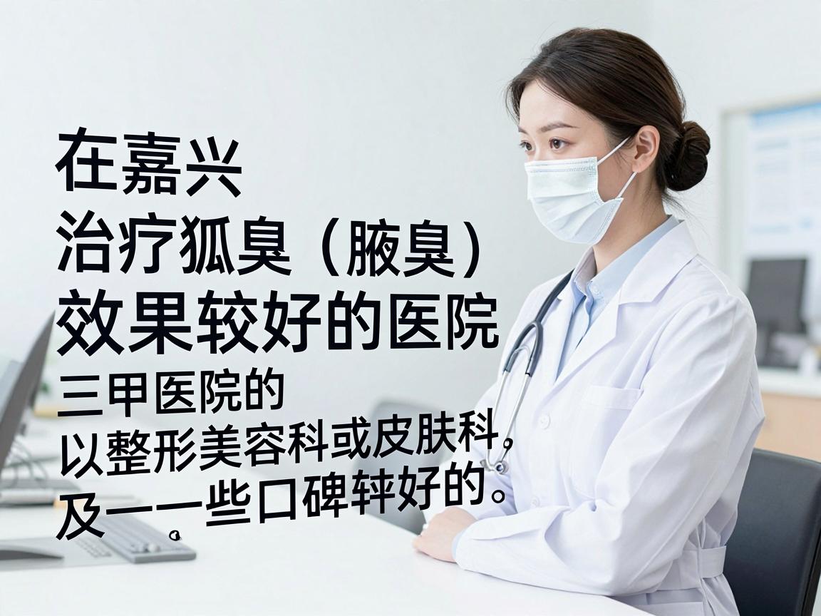 在嘉兴，治疗狐臭（腋臭）效果较好的医院通常包括三甲医院的整形美容科或皮肤科，以及一些口碑较好的专业医疗机构。以下是几家在当地认可度较高的医院，供你参考