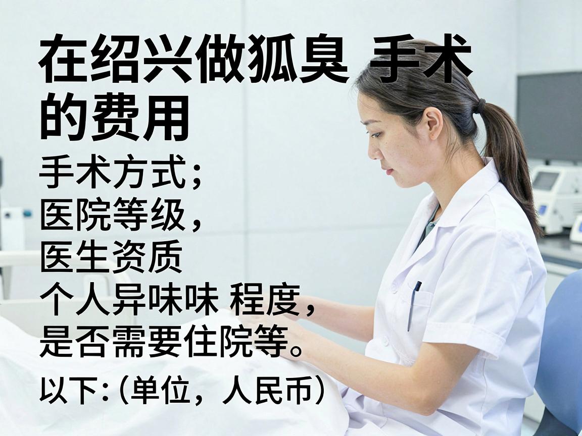 在绍兴做狐臭手术的费用因手术方式、医院等级、医生资质及个人情况（如异味程度、是否需要住院等）而差异较大。以下是大致的参考范围（单位，人民币）