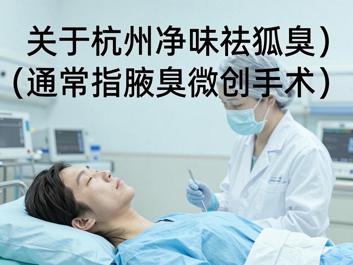 关于杭州净味祛狐臭（通常指腋臭微创手术）的费用，这属于一个价格浮动较大的医疗项目，具体金额取决于医院性质（公立 vs 私立）手术技术以及医生资历