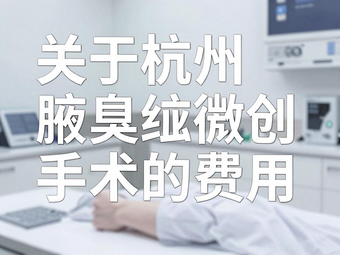 关于杭州腋臭微创手术的费用，这是一个因医院等级、手术技术、医生职称以及个人腋臭严重程度而异的问题