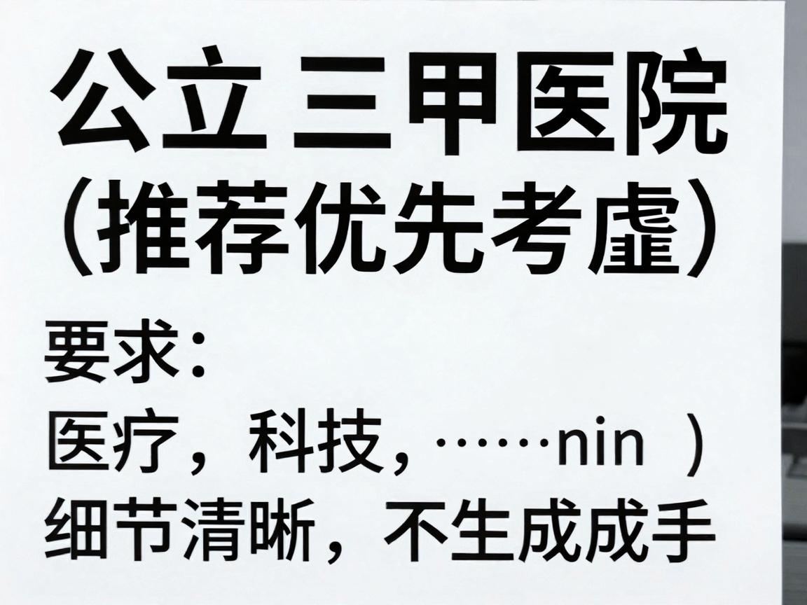 公立三甲医院（推荐优先考虑）