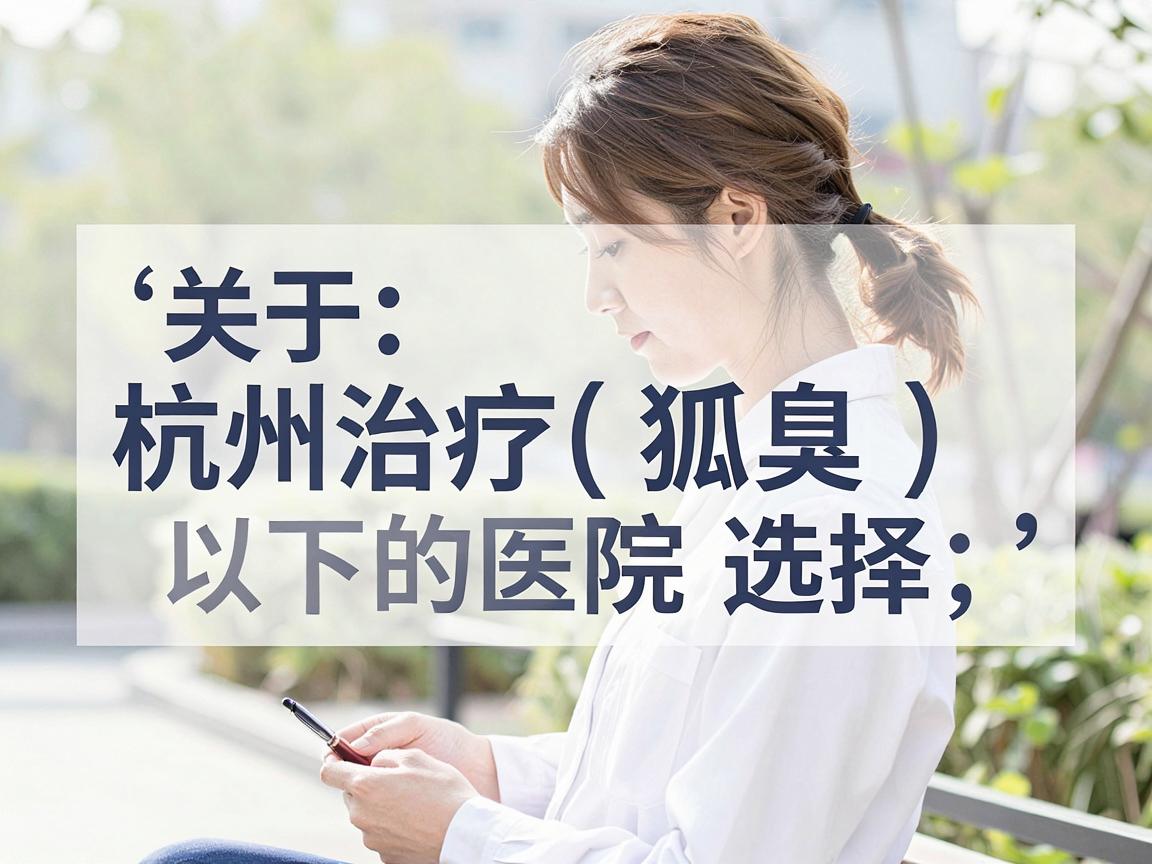 关于杭州治疗腋臭（狐臭）的医院选择，以下是一些参考建议