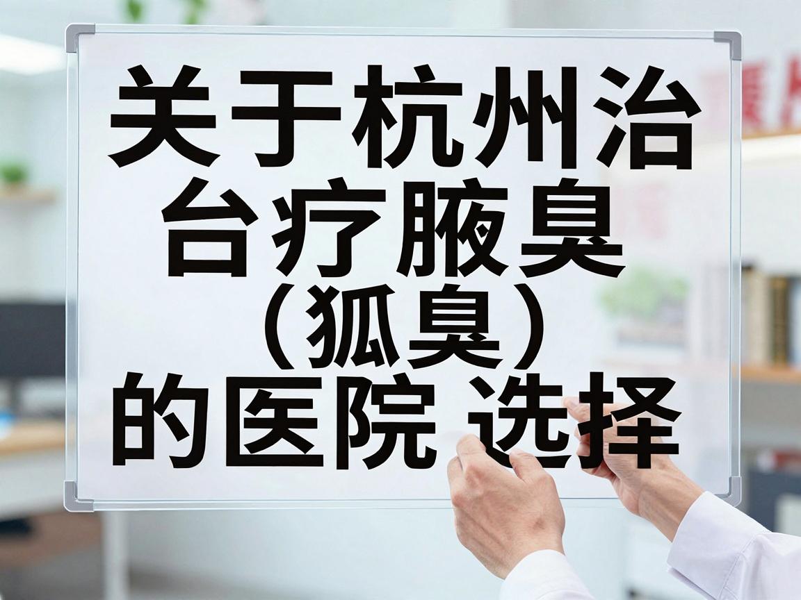 关于杭州治疗腋臭（狐臭）的医院选择，以下是一些参考建议