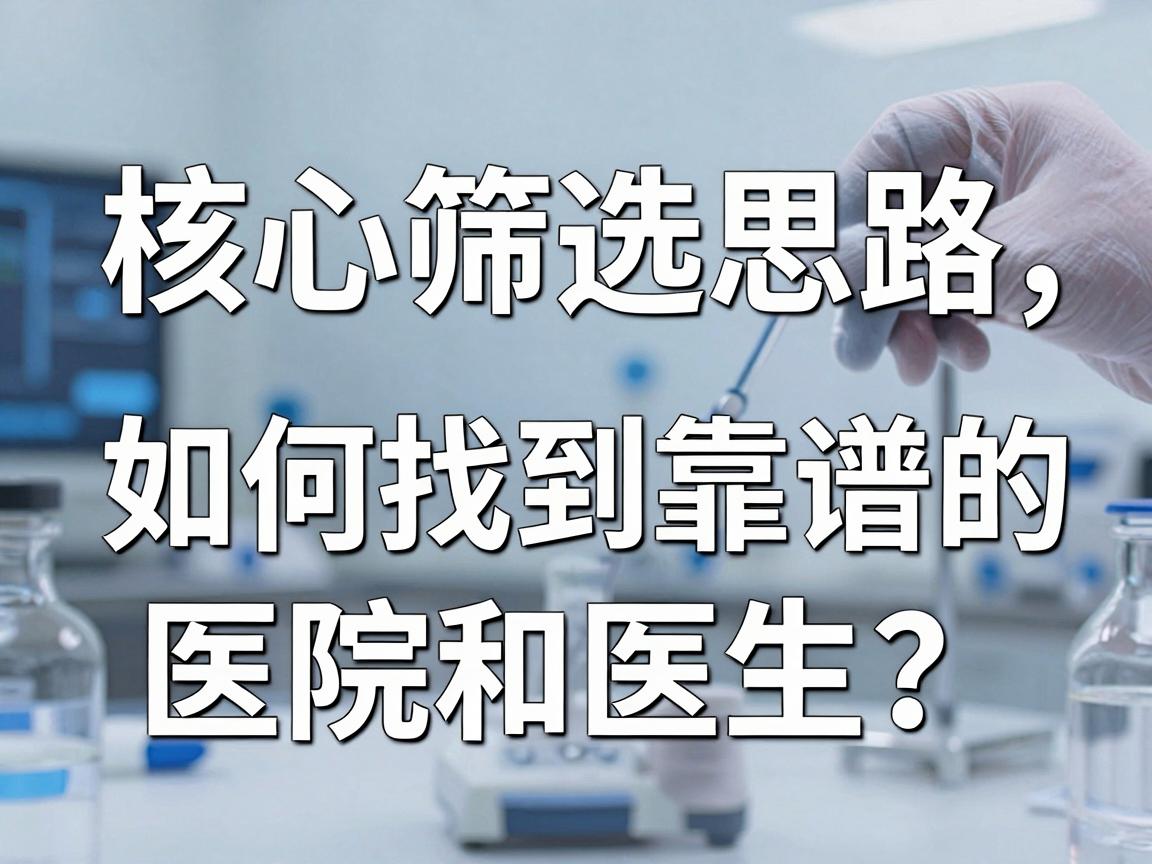 核心筛选思路，如何找到靠谱的医院和医生？