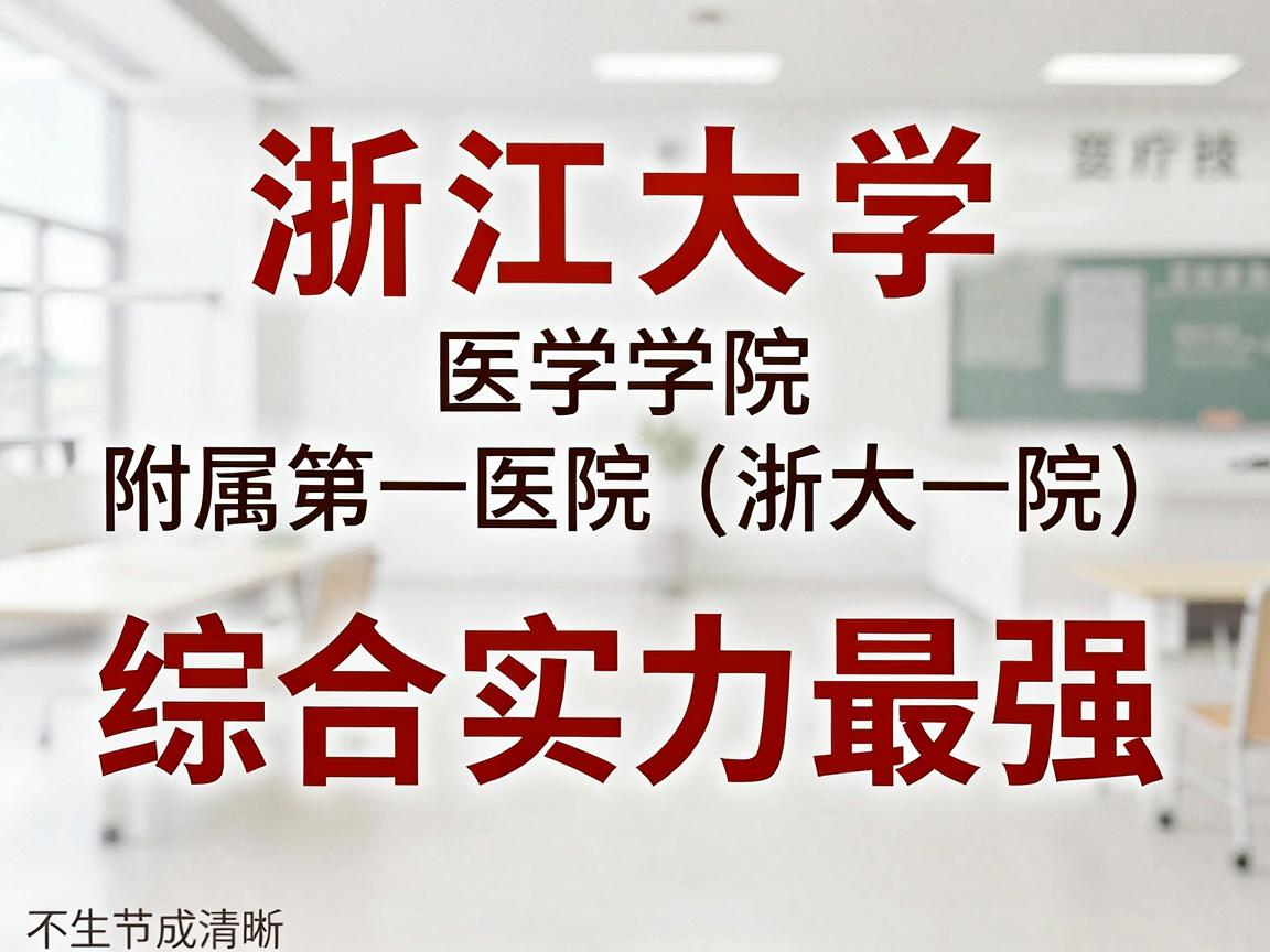 浙江大学医学院附属第一医院（浙大一院）综合实力最强